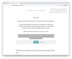 How Chase Dimond used self-taught guerilla marketing to get 500k email subscribers in 10 months